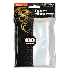 BCW | Standard Size Inner Sleeves | 100ct Clear