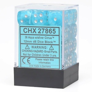 CHX 27865 Cirrus 12mm d6 Aqua/silver Block