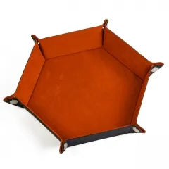 Game: Folding Hexagonal Dice Tray | Orange