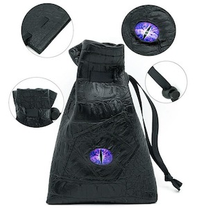 Dice Bag | "Dragon's Eye" | Deep Sea Purple