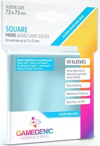 Gamegenic Prime Board Game Sleeves - Size Code BLUE - Square Sized (73mm x 73mm)…