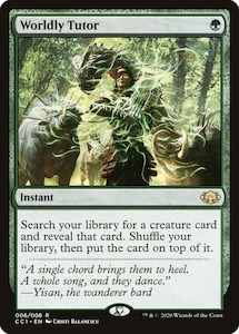 Worldly Tutor [Commander Collection: Green] Foil