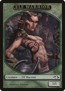 Game: Elf Warrior Token [Duel Decks: Elves vs. Goblins Tokens]