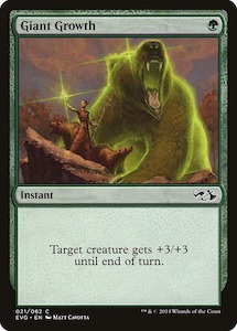 Giant Growth (Elves vs. Goblins) [Duel Decks Anthology]