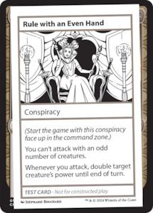 Rule with an Even Hand [Mystery Booster 2 Playtest Cards]