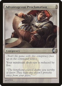 Advantageous Proclamation [Conspiracy] Foil