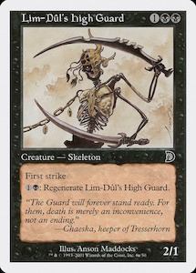 Lim-Dul's High Guard (Holding Sword) [Deckmasters]