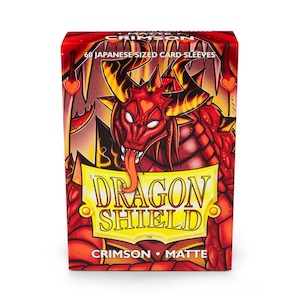 Dragon Shield | Japanese Size Sleeves | 60ct | Crimson (Matte)