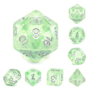 Polyhedral Dice Set | Acrylic | "Light Refreshment" | Set of 7 (D0152)