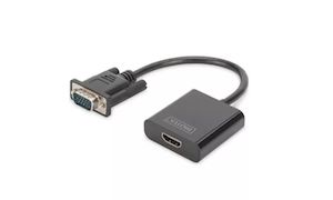 Digitus DA-70473 Digitus VGA to HDMI Video Adapter Full HD + Audio .15m