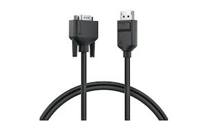 Alogic Display Port to VGA Cable - Elements Series - Male to Male - 2m