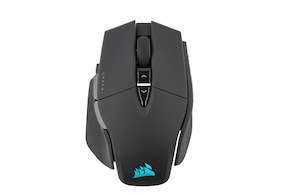 Gaming Mice: Corsair M65 RGB ULTRA Optical Silver Alu Wireless Gaming Mouse - Black