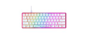 Gaming Keyboards: HyperX Alloy Origins 60 Mechanical Gaming Keyboard (Limited Pink Edition) - Red Linear Switches