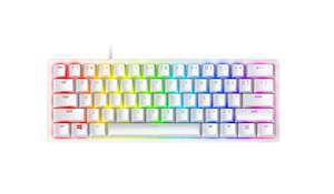 Razer Huntsman Mini 60% Gaming Keyboard Mercury Edition - Razer Linear Optical Switch