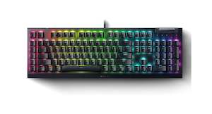 Razer BlackWidow V4 X RGB Mechanical Gaming Keyboard - Razer Green Switch