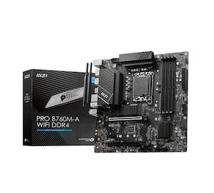 MSI PRO B760M-A WIFI DDR4 LGA1700 mATX Motherboard