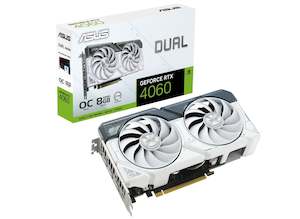 ASUS DUAL NVIDIA GeForce RTX 4060 OC 8GB GDDR6 White Graphics Card