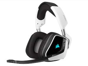 Gaming Headsets: Corsair VOID Elite Wireless Gaming Headset - White