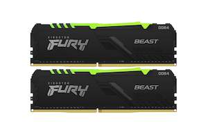 Kingston Fury RGB Beast 32GB 3200MHz CL16 DDR4 Desktop Memory - Black