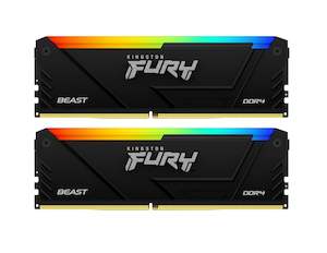 Kingston Fury RGB Beast 16GB DDR4 3200MT/s CL16 Desktop Memory - Black