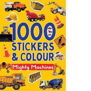 Mighty Trucks 1000 Stickers & Colour