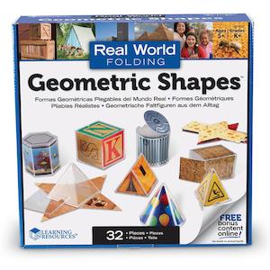 Toy: Real World Folding Geometric Shapes (Set of 32) by Learning Resources