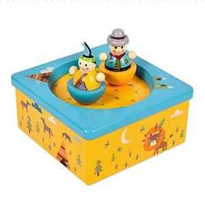 Toy: Mideer Wooden Musical Box - Indian Girls&Cowboy