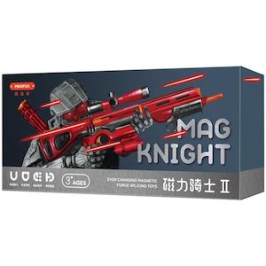 MAGFUN Mag Knight Magnetic Construction DIY Assembled Toy Sets - Black Red