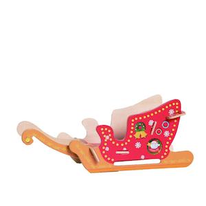 Robotime Christmas Sleigh Wooden Puzzle 8pcs