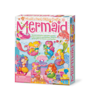 4M Mould & Paint Glitter Crafts- Mermaids