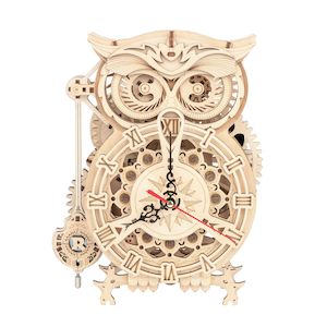 Robotime ROKR Mechanical Gears -Owl Clock