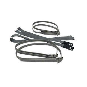 Sporting equipment: Full Kicker Straps with Plastic Clip - Cloud/Yahoo/OGO