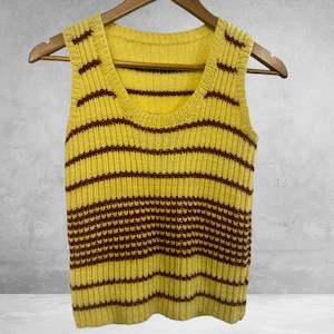 Bonnie Yellow Knit Vest