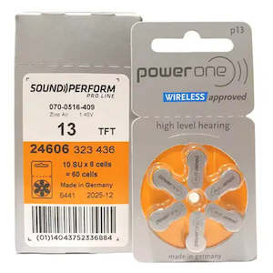 Power One Hearing Aid Batteries size 13