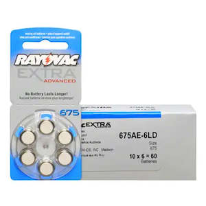 Rayovac Hearing Aid Batteries size 675