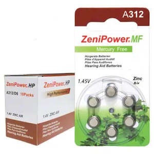 Zenipower Hearing Aid Batteries size 312