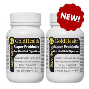 Health supplement: Twin Pack - Super Probiotic Strawberry Chewable