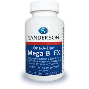 Health supplement: Mega B FX (Sandersons)