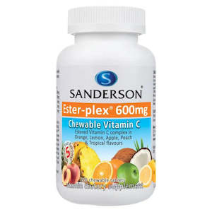 Health supplement: Ester-Plex Vitamin C multi flavours Chewable 600mg (Sandersons)