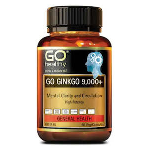 Health supplement: Ginkgo 9000 + (Go Healthy NZ)