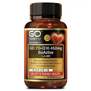 CoQ10 450mg BioActive (Go Healthy NZ)