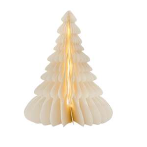 Paper Tree | Off-White with LED Light 36cm