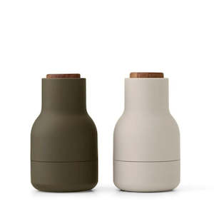 Gift: Small Salt & Pepper Grinders | Hunting Green & Beige