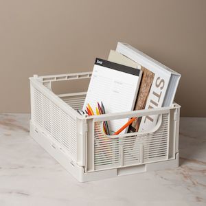 Gift: Collapsible Crate | Medium | Chalk | Set of 2