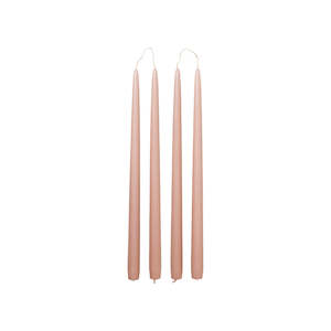 Taper Candles | Set of 4 | Peach Pink