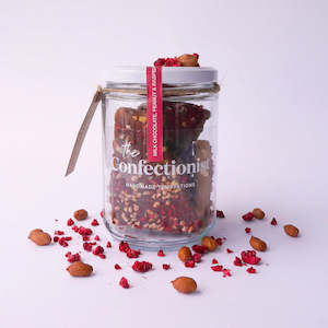 Milk Chocolate, Peanut & Raspberry Toffee 200g