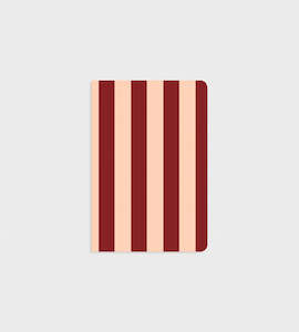 Notebook | Peach & Burgundy Stripe