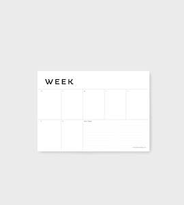 A4 Week Planner