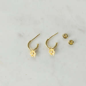 Love Lily Hoop Studs | Gold