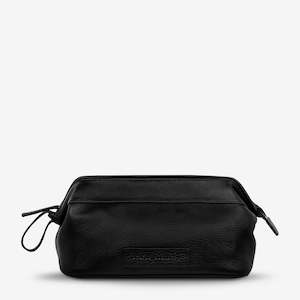 Liability Toiletries Bag | Black Leather